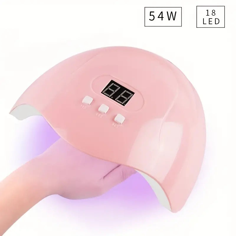 UV LED Nail Drill Kit Acrylic Nail Tips and drill Tools - Complete Manicure and Pedicure Set for Beginners