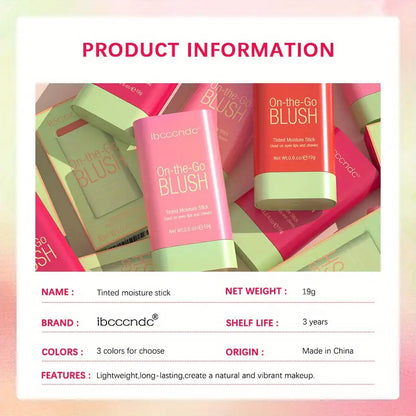 Hydrating Lip and Cheek Cream Stick - Your Natural Blush and Highlight Duo