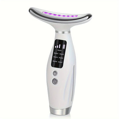 7-Mode LED Neck & Face Beauty Device – Skin Tightening, Lifting & Massage