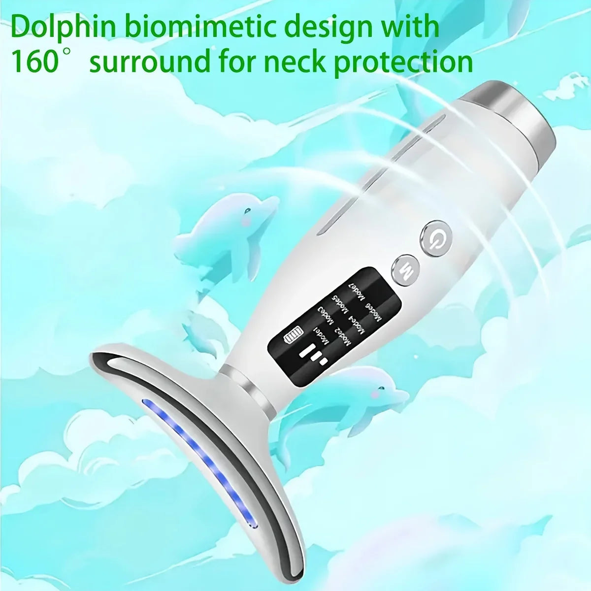 7-Mode LED Neck & Face Beauty Device – Skin Tightening, Lifting & Massage