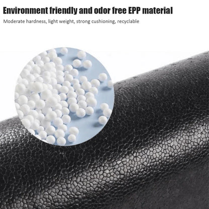 EPP Yoga Pilates Foam Roller Fitness Massage (Black)