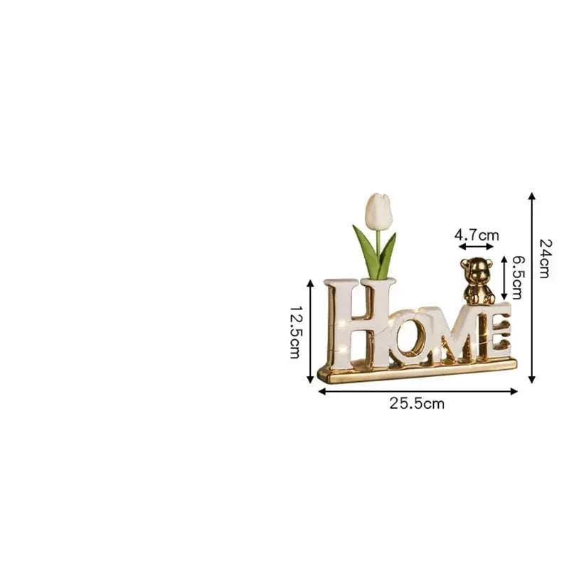 Creative Ceramic 3D Love Bear Ornament