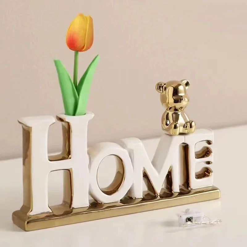 Creative Ceramic 3D Love Bear Ornament