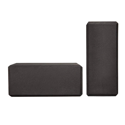 EVA Yoga Blocks 2 Pcs Training Bricks (Black)