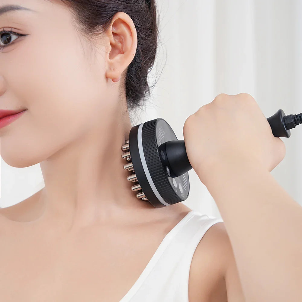 Electric Gua Sha Massager Infrared Heating & Vibration Black