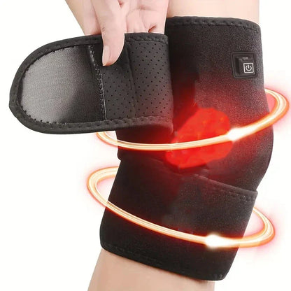 Electric Heating Knee Pads USB Hot Compress with Adjustable Temperature Black