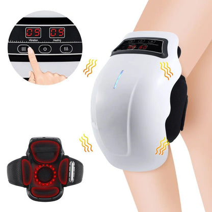 Wireless Heated Knee Massager – Electric Heating Massage Knee Pad White