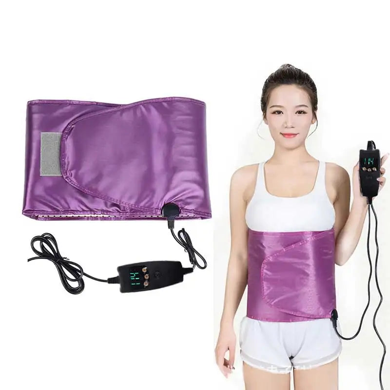 Electric Sauna Heating Belt Far Infrared Slimming & Pain Relief Therapy Pink