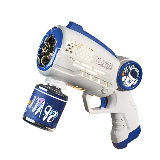 Astronaut Bubble Machine Gun with Lights for Kids
