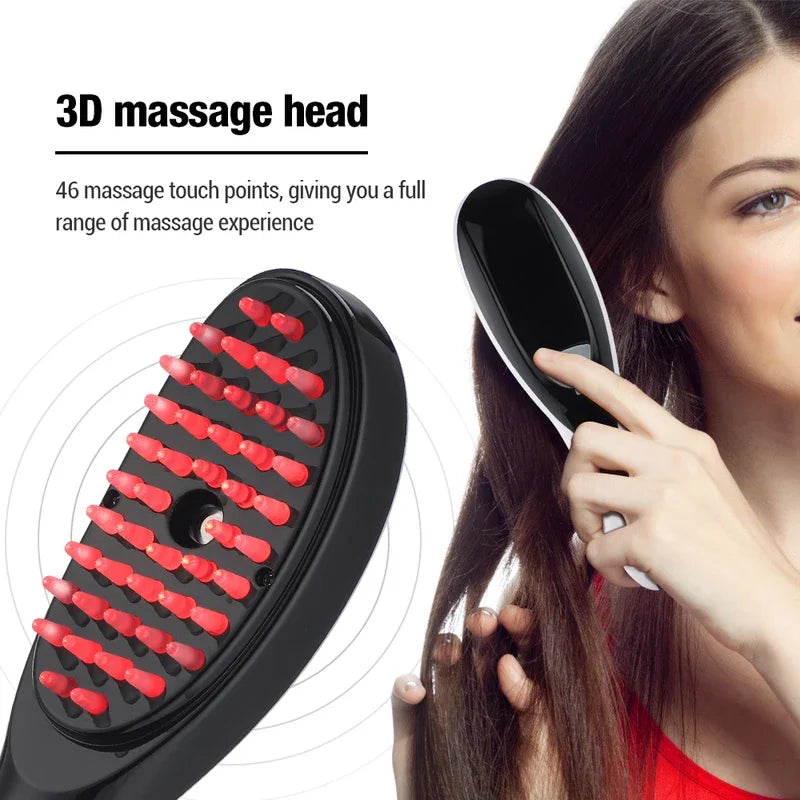 Electric Spray Massage Comb – LED Light Therapy & Nano Atomization