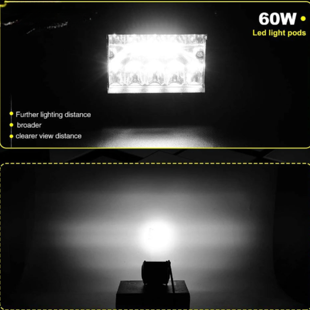 LED Work Light Bar Car 4X4 Spotlights Flood Combo LED Headlights