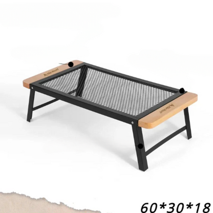 Grid Folding Outdoor Camping Portable Barbecue Table