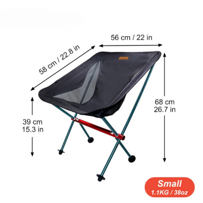Travel Ultralight Folding Chair – Detachable Portable Moon Chair