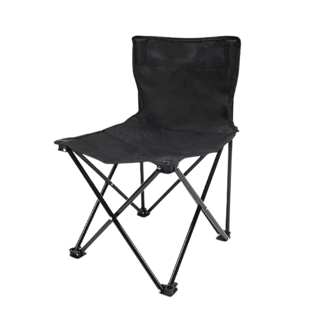 Portable Outdoor Camping Chair with Footrest - Folding Moon Chair