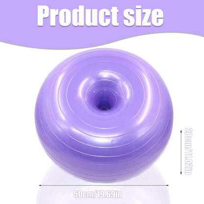 Anti-Burst Yoga Ball with Inflator