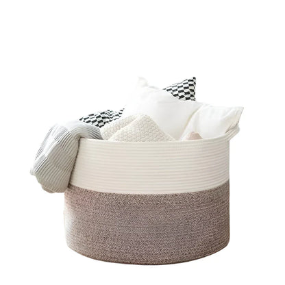 Extra Large Woven Cotton Rope Storage Basket