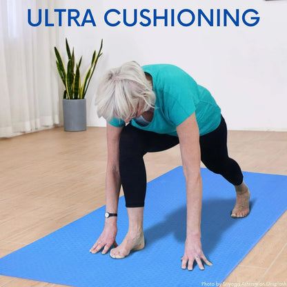 Extra Thick Shock Absorbing Yoga Mat