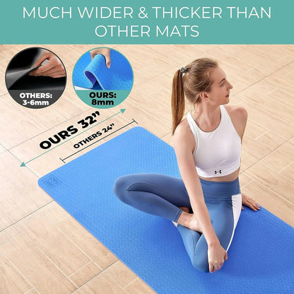 Extra Thick Shock Absorbing Yoga Mat