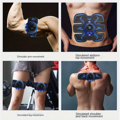 Rechargeable Remote Control Abdominal Muscle Toner, Muscle Trainer, Body Muscle Stimulator EMS Massager- Tone Your Abs, Hips, And Buttocks At Home