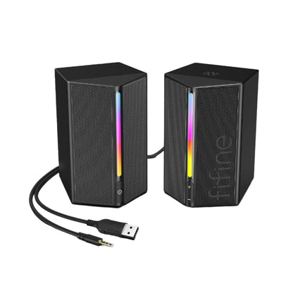 Sound Box USB Stereo Speaker with Volume Control (Black)