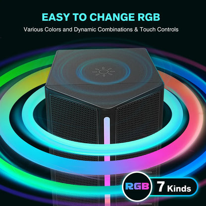 Sound Box USB Stereo Speaker with Volume Control (Black)