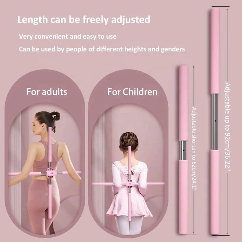 Adjustable Yoga Stick for Back Stretching