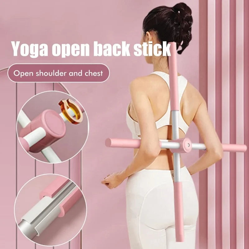 Adjustable Yoga Stick for Back Stretching