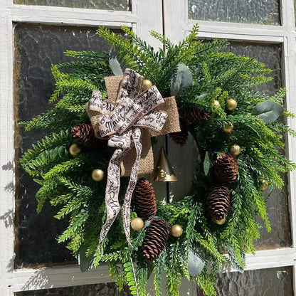 Farmhouse Christmas Wreath with Bells