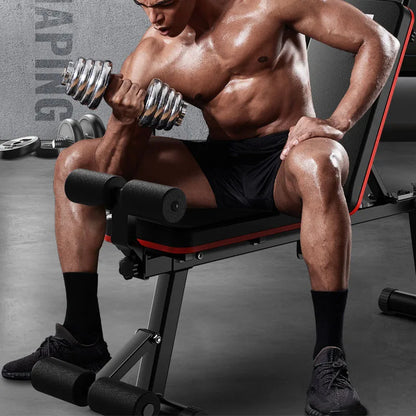 Multifunctional Folding Fitness Bench Stool