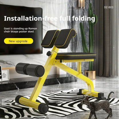 Multifunctional Folding Abdominal Chair & Dumbbell Stool