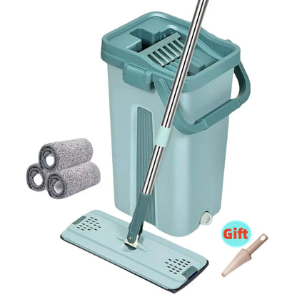 Flat Squeeze Mop & Bucket Set