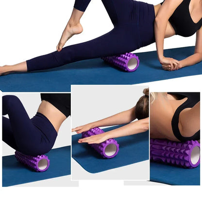 Yoga Foam Roller Pilates Back Massage Brick (Purple)