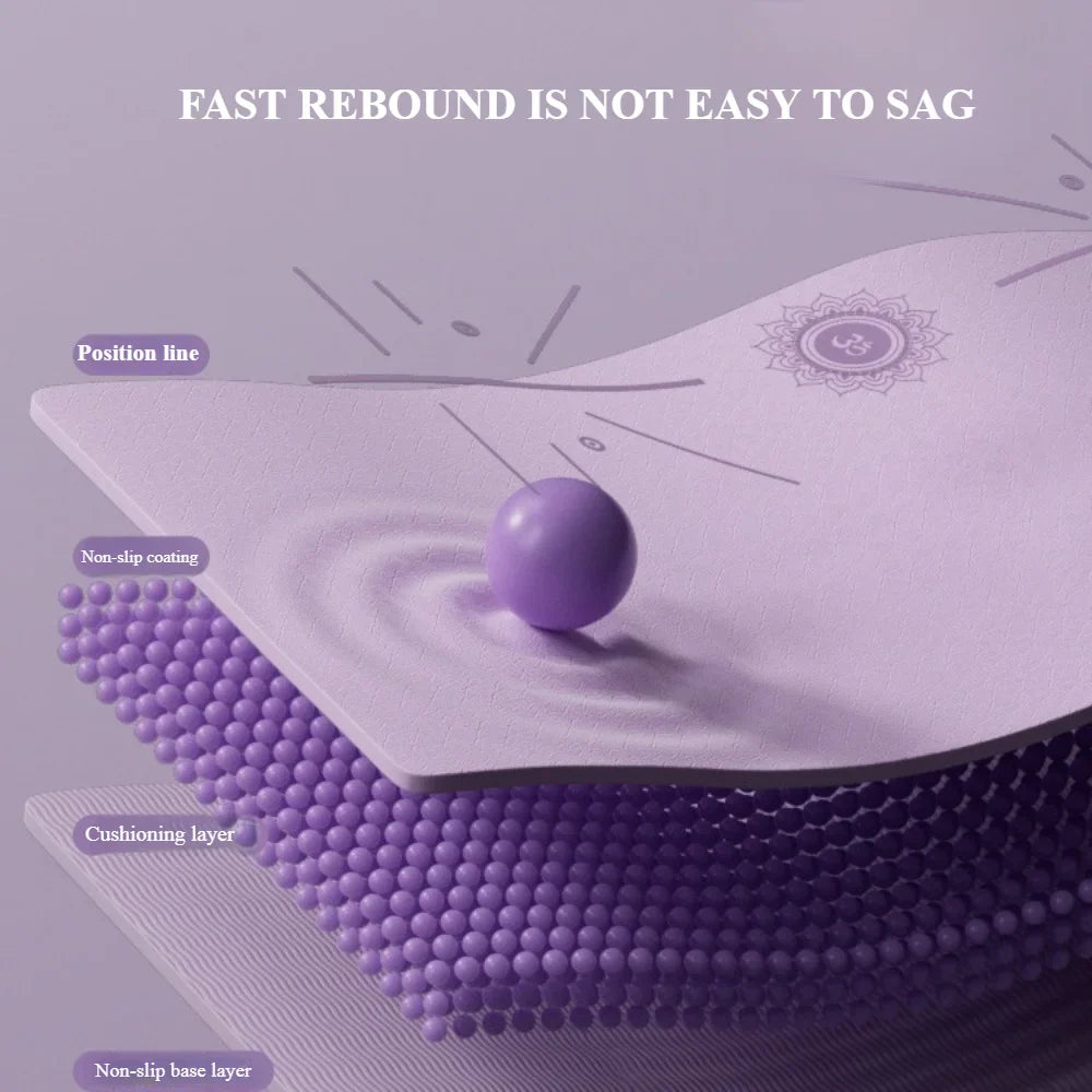 Foldable Non-Slip Yoga Mat for Girls