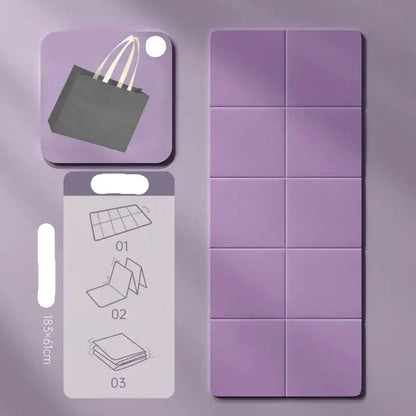 Foldable Non-Slip Yoga Mat for Girls