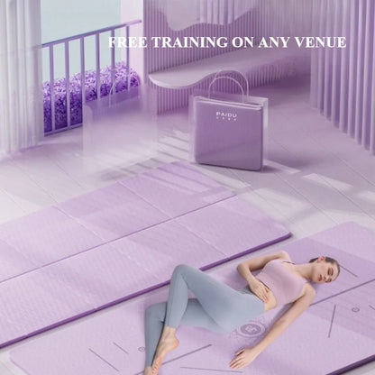 Foldable Non-Slip Yoga Mat for Girls