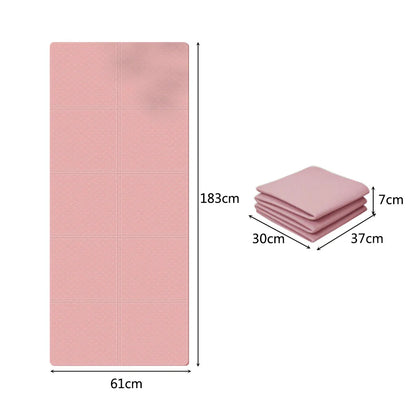 Foldable TPE Yoga Mat for Fitness & Pilates