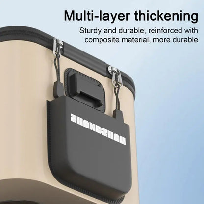 Folding Live Fish Bucket with Portable EVA Water Tank