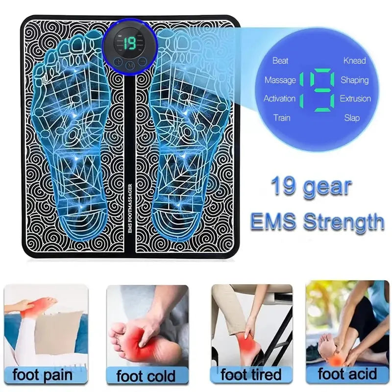 Electric Foot Massager Stimulation Pad Pressure Relief