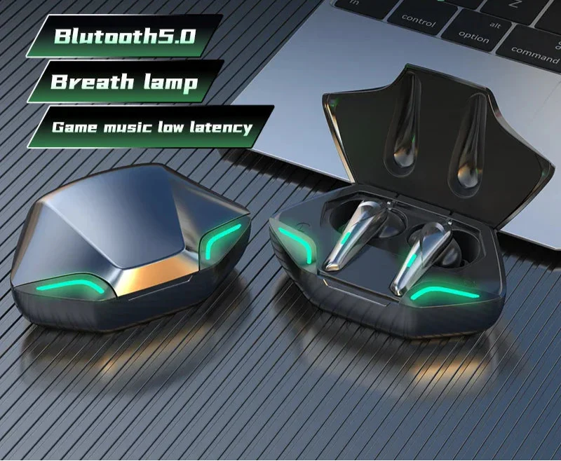 Wireless Bluetooth Gaming Earbuds with Mic – HiFi Sound