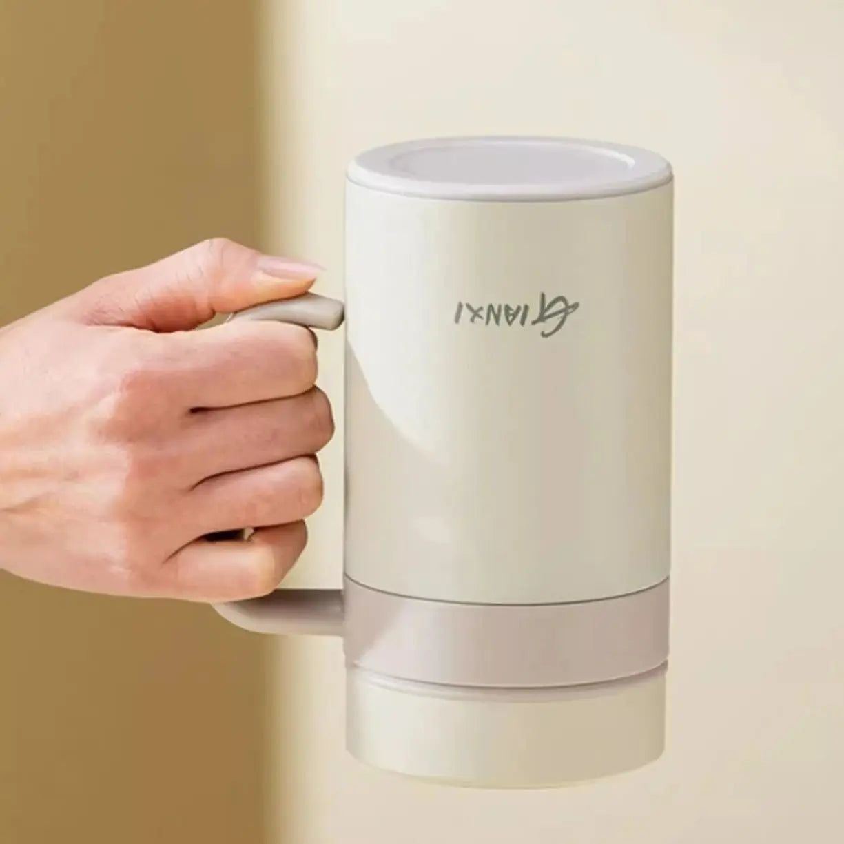 Premium Large-Caliber Thermos Cup 500ML White