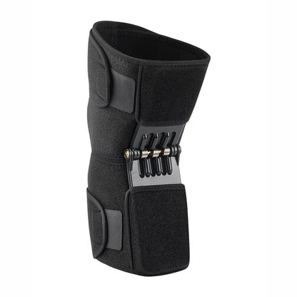 Adjustable Knee Booster Brace Strong Patella Support Black