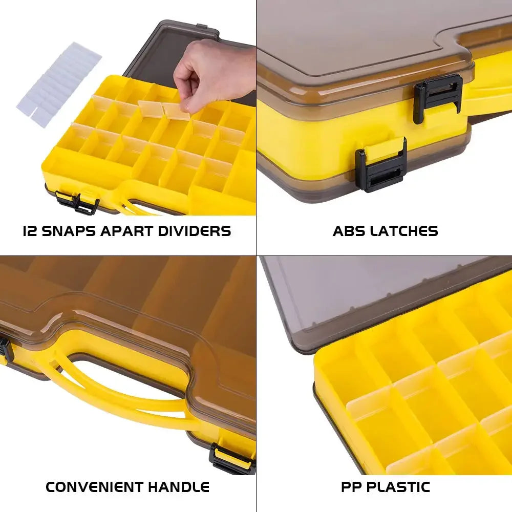 Waterproof Double Layer Fishing Tackle Box