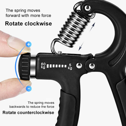 Adjustable Grip Strengthener 5-60KG Hand Exerciser