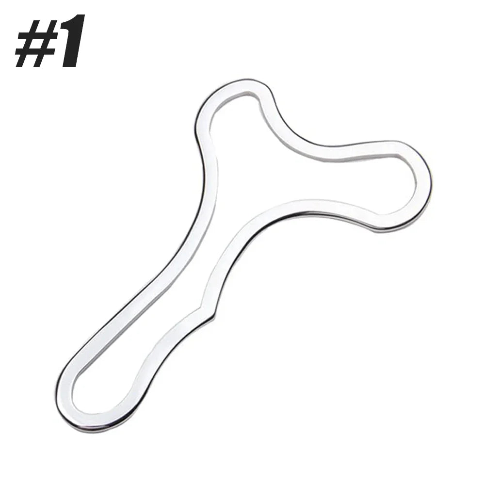 Stainless Steel Gua Sha Scraping Massage Tool Muscle Scraper Silver
