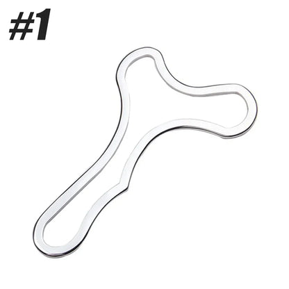Stainless Steel Gua Sha Scraping Massage Tool Muscle Scraper Silver
