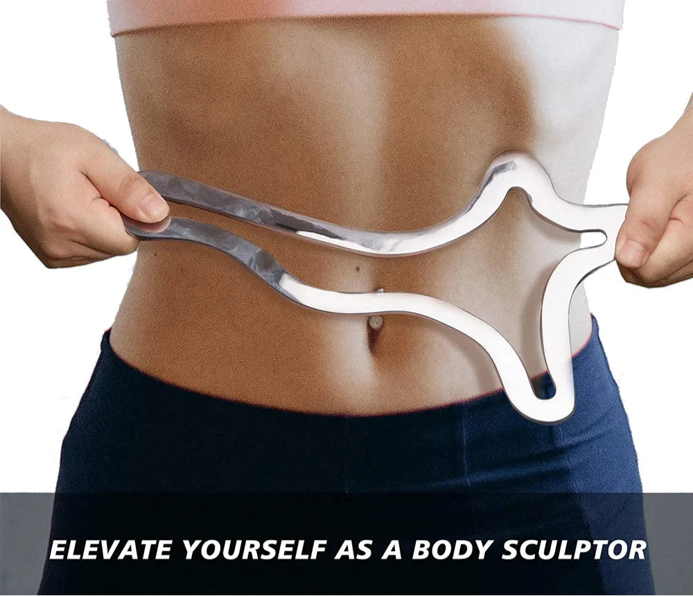 Stainless Steel Gua Sha Scraping Massage Tool Muscle Scraper Silver