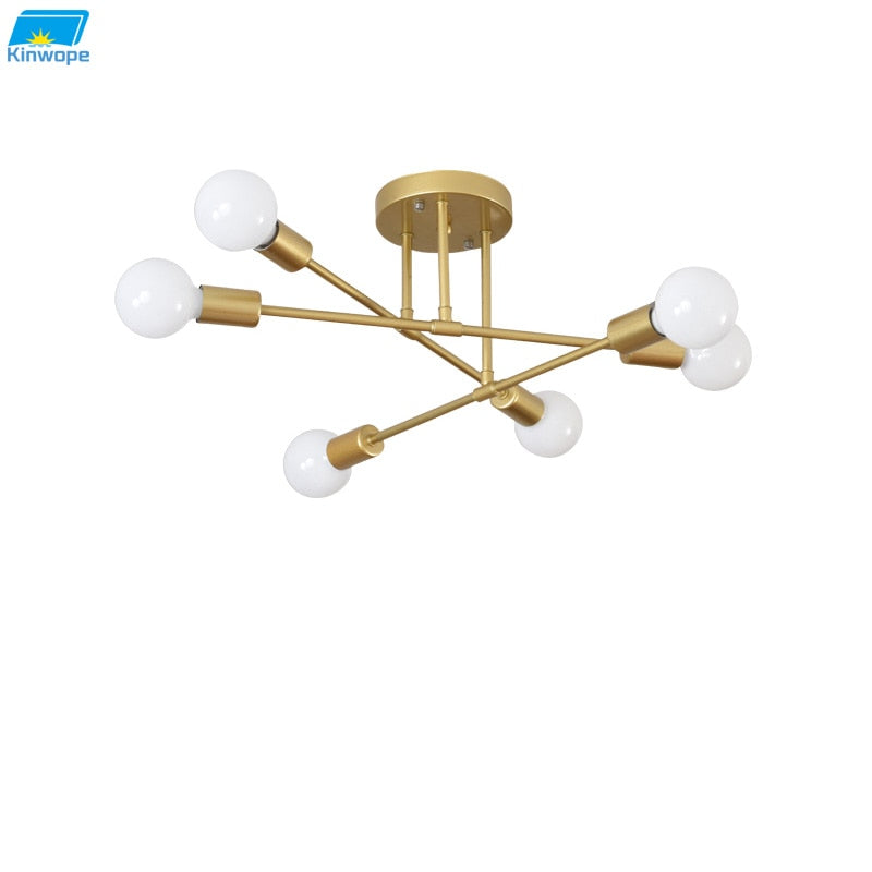Modern Long Pole Rotating Ceiling Lamp