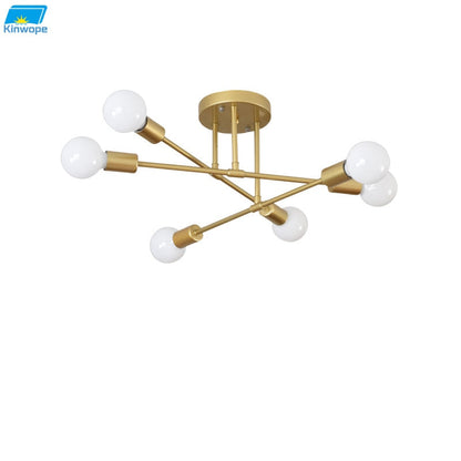 Modern Long Pole Rotating Ceiling Lamp