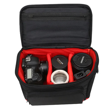 Outdoor Camera Bag with Strap Black