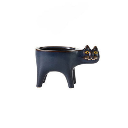 Ceramic Flower Pot Cute Cat Shape Garden Pots Succulent Planter Plant Container Home Desktop Decor Vase For Living Room